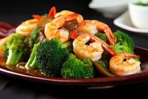 Crevetten Beilage reis